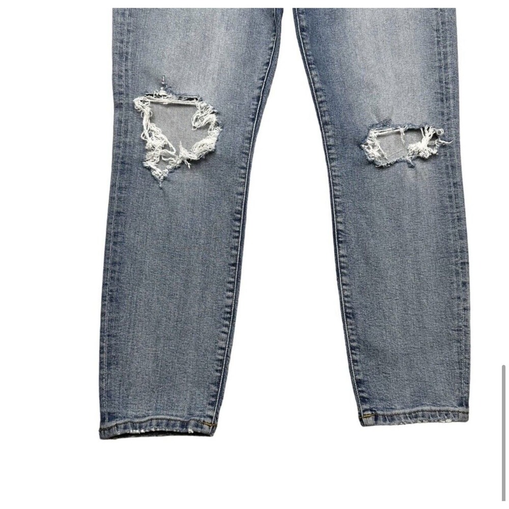 Agolde Sophie High Rise Skinny Crop Jeans Size 28 In Breakout Distressed - Picture 6 of 15